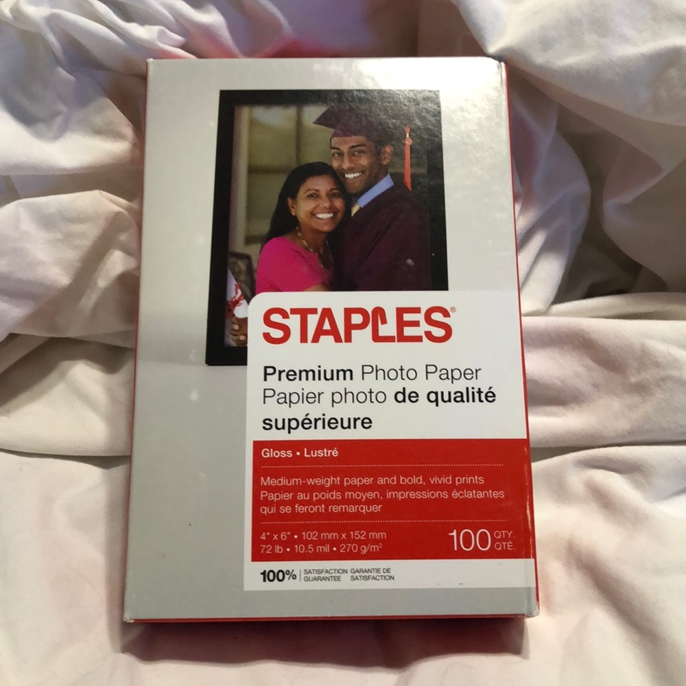 🛑CLEARANCE‼️🆕 Staples, premium photo paper, 100 count